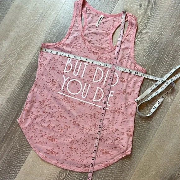 But did you die light pink racerback tank top - Medium - NWT - Picture 5 of 7